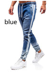 Mens Cool Designer Brand Blue Jeans Skinny Ripped Destroyed Stretch Slim Fit Pants With For Men Side Stripe Pocket Jeans Denim