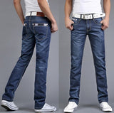 Men's Wear Directly Jeans Male Directly Canister Cowboy Black Long Pants Soild Color Denim Cotton Hip Hop Loose Trousers