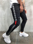 Fashion Jeans Men Pants Men Skinny Embroidery Streetwear Ripped Man Slim Fit  Zipper Hip Hop Harajuku Male Jeans Homme Denim