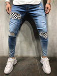 Fashion Jeans Men Pants Men Skinny Embroidery Streetwear Ripped Man Slim Fit  Zipper Hip Hop Harajuku Male Jeans Homme Denim